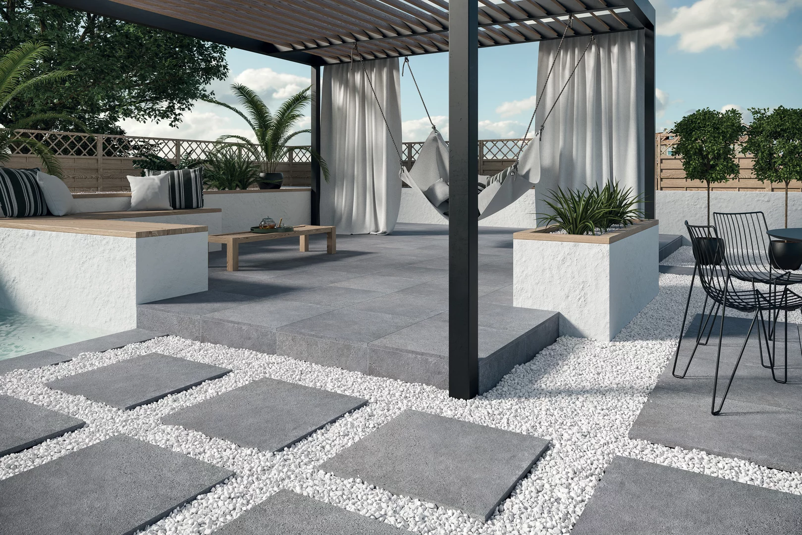 Плита террасная Optimal antracite gres гладкая 595х595х20мм матовая Paradyz 2.83шт/м2 2шт/уп купить в Санкт-Петербурге