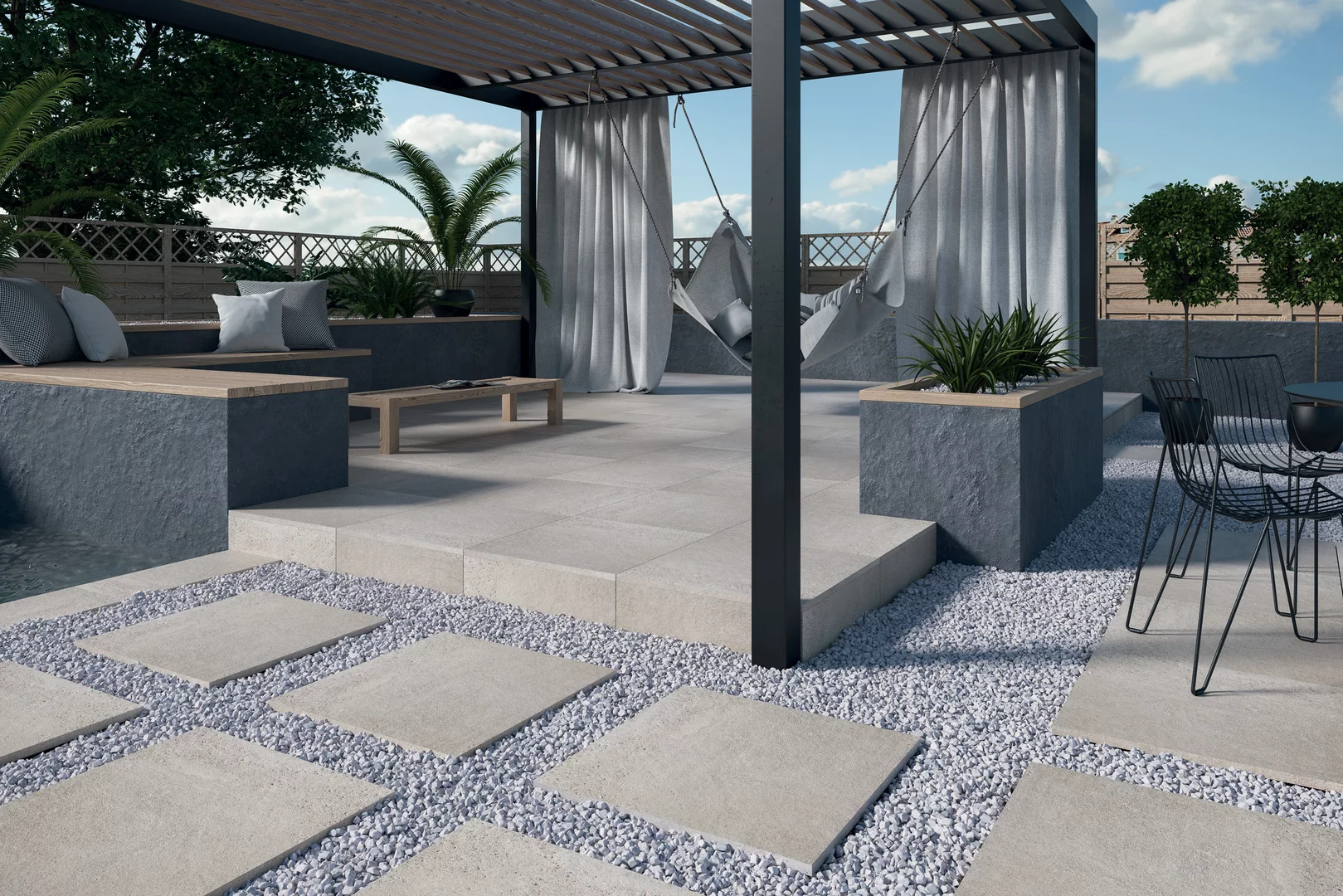 Плита террасная Optimal grys gres гладкая 595х595х20мм матовая Paradyz 2.83шт/м2 2шт/уп купить в Санкт-Петербурге