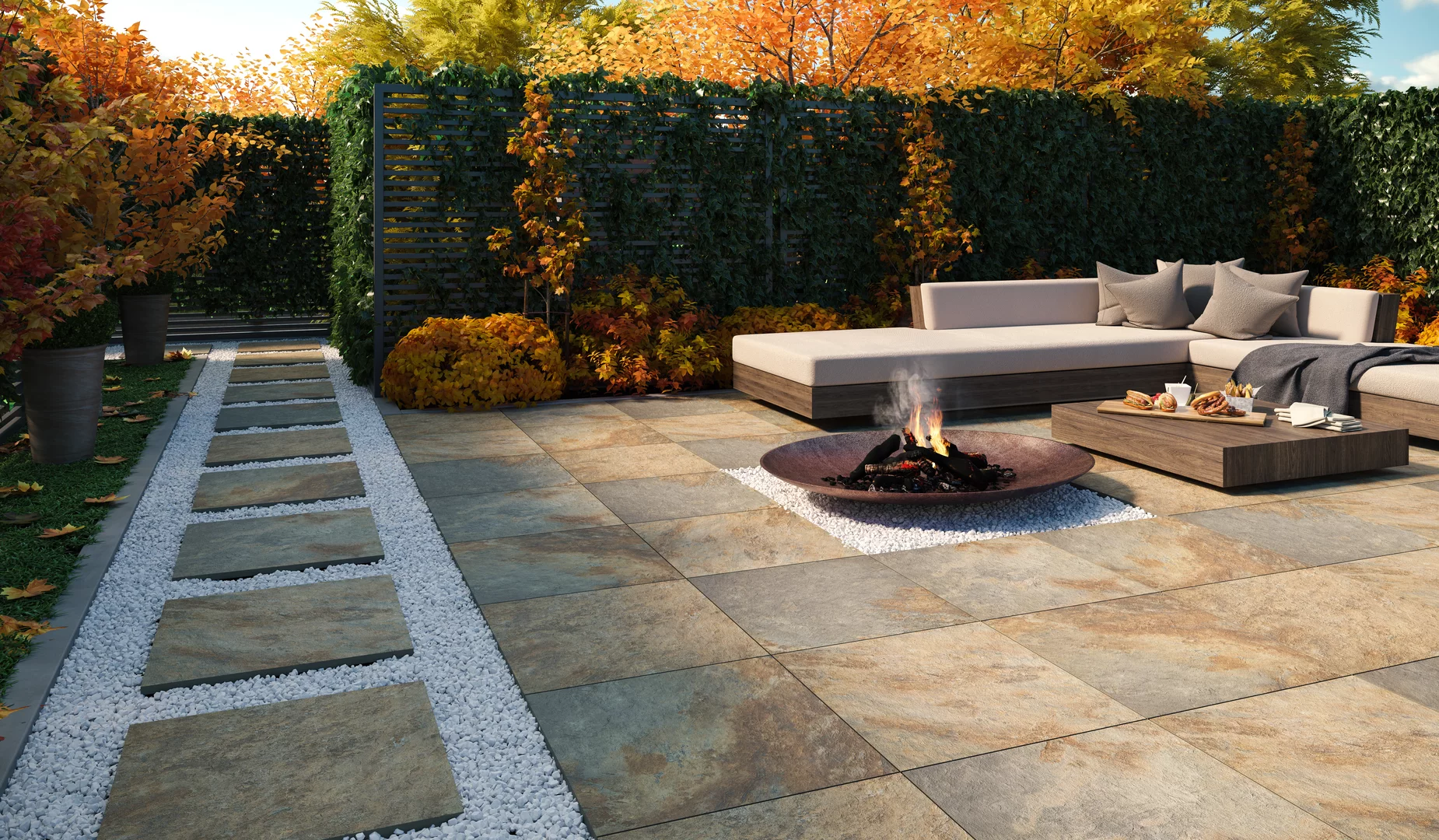 Плита террасная Rustic Gold gres гладкая 595х595х20мм матовая Paradyz 2.83шт/м2 2шт/уп купить в Санкт-Петербурге