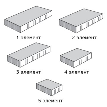 Б.4.Псм.6 Инсбрук Тироль моноколор серый native плитка тротуарная 12,96м2 STEINRUS