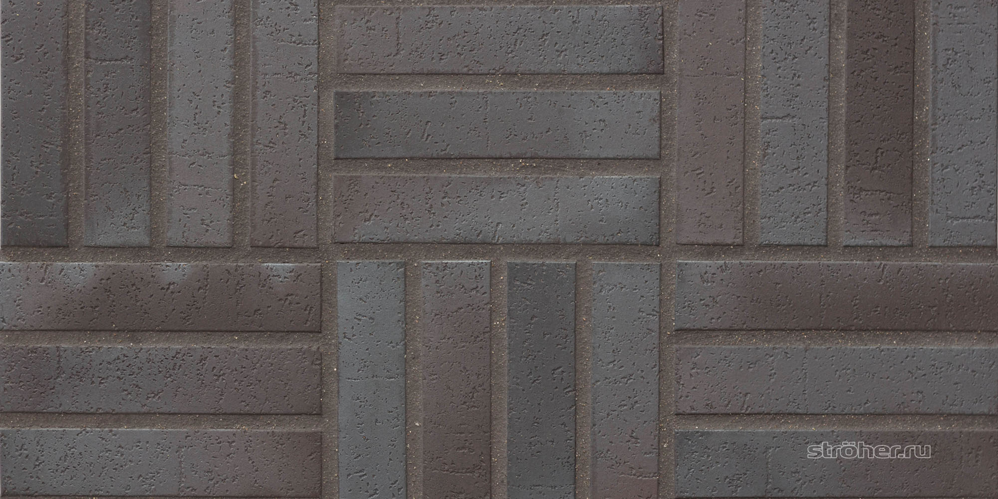 3117(336)New Stroeher metallic schwarz плитка клинкерная тротуарная 240х52х15мм 22шт/уп купить в Санкт-Петербурге