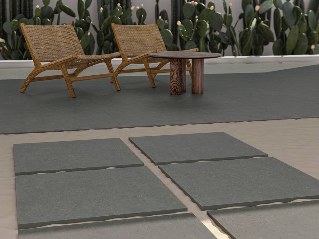 Керамогранит уличный Acron Anthracite Base C3/R11 Antislip 600х600х20мм 2шт/уп TERRASLAB купить в Санкт-Петербурге