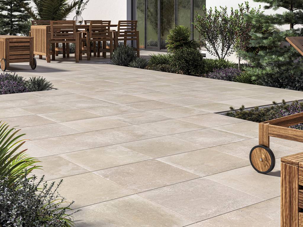 Керамогранит уличный Midtown Cream Base C3/R11 Antislip 600х600х20мм 2шт/уп TERRASLAB купить в Санкт-Петербурге