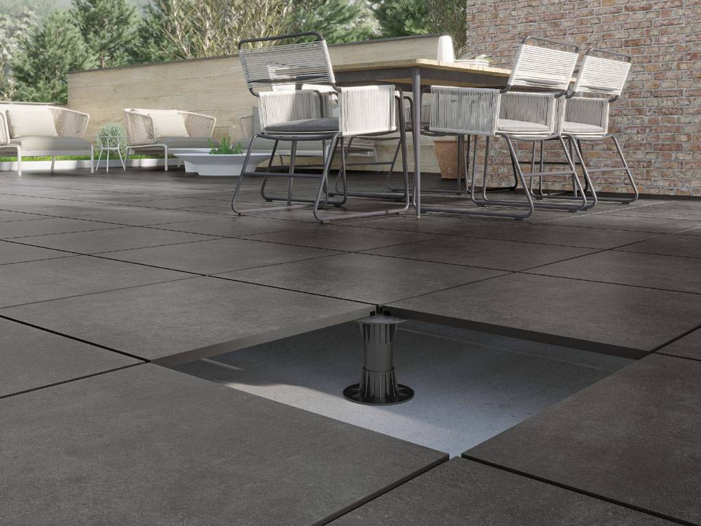 Керамогранит уличный Nexus Anthracite Base C3/R11 Antislip 600х600х20мм 2шт/уп TERRASLAB купить в Санкт-Петербурге
