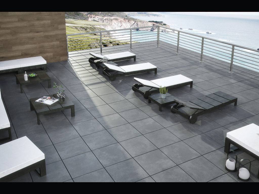 Керамогранит уличный Nexus Anthracite Base C3/R11 Antislip 600х600х20мм 2шт/уп TERRASLAB купить в Санкт-Петербурге