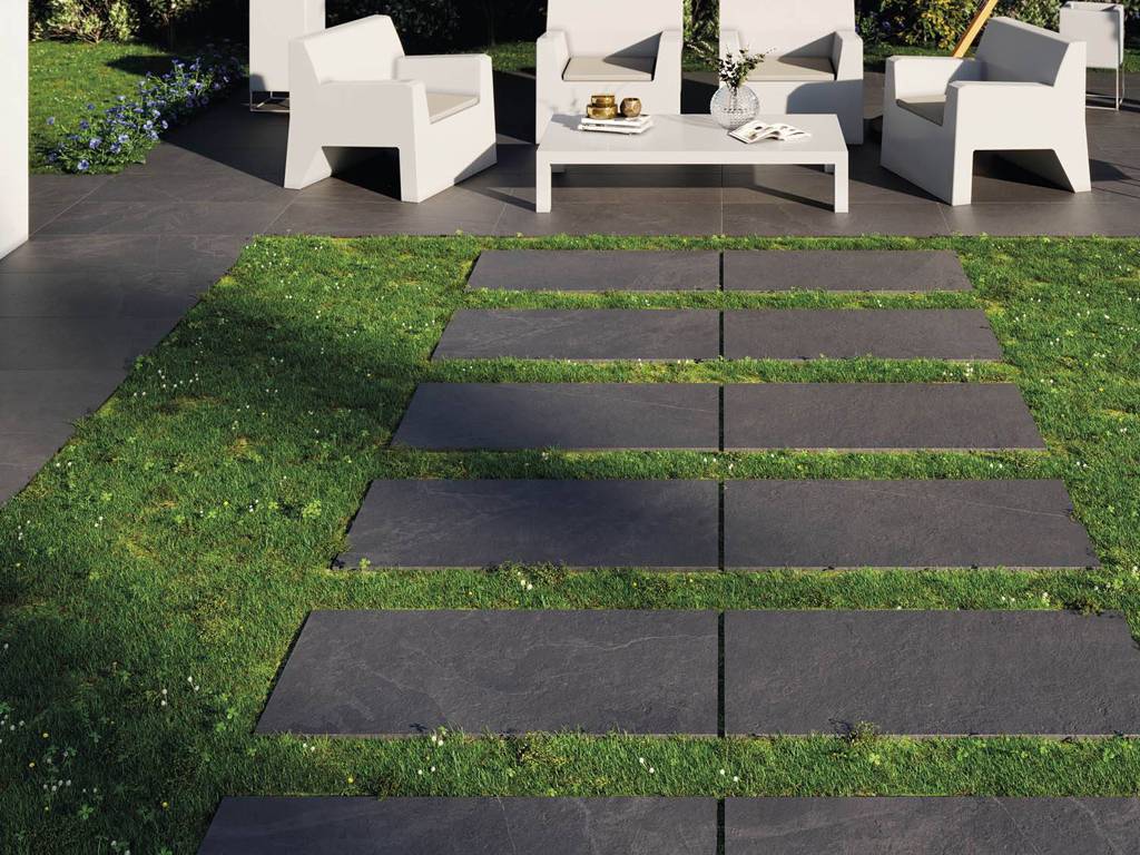 Керамогранит уличный Overland Anthracite Base C3/R11 Antislip 600х600х20мм 2шт/уп TERRASLAB купить в Санкт-Петербурге