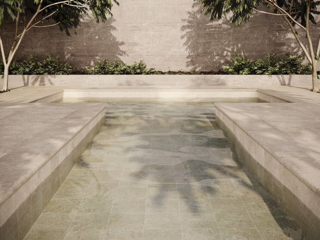 Керамогранит уличный Trevia Beige Base C3/R11 Antislip 600х600х20мм 2шт/уп TERRASLAB купить в Санкт-Петербурге