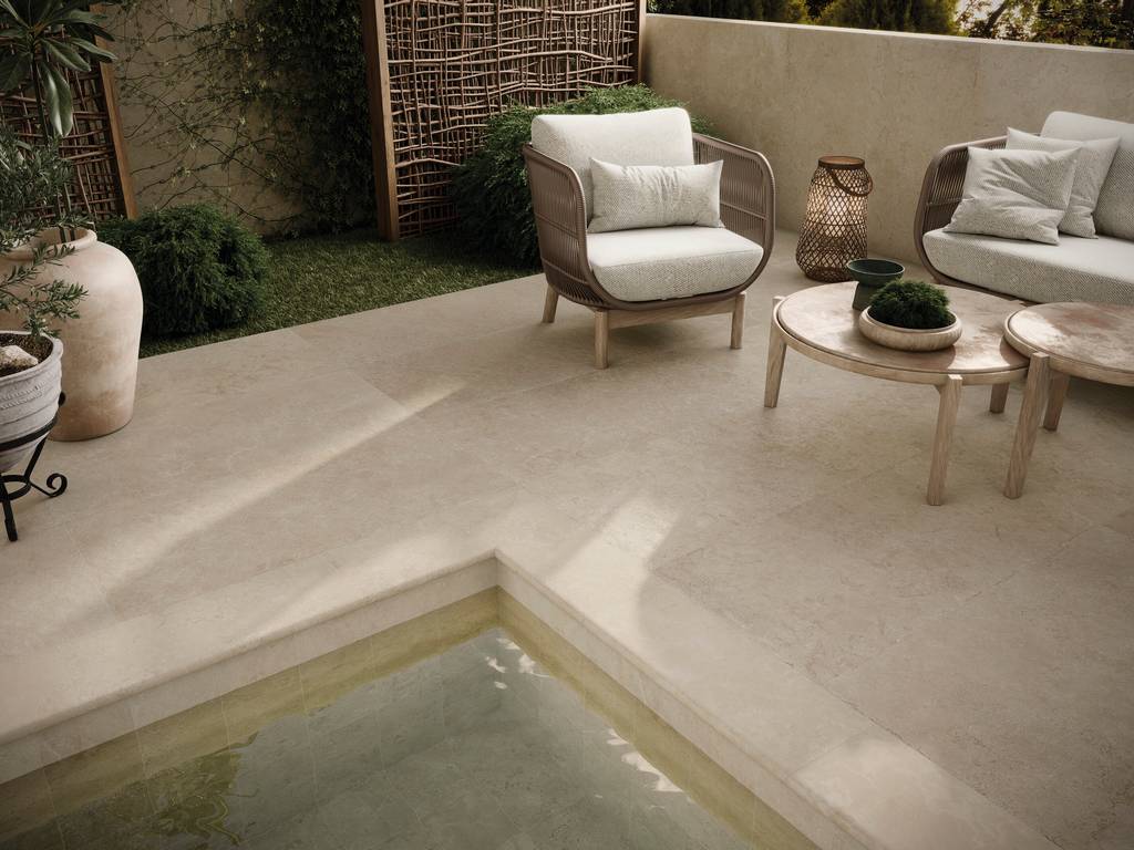 Керамогранит уличный Trevia Beige Base C3/R11 Antislip 600х1200х20мм 2шт/уп TERRASLAB купить в Санкт-Петербурге