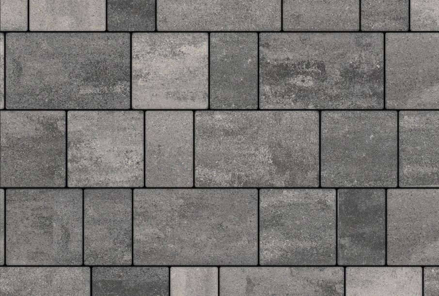 Б.1.Фсм.8 Плитка тротуарная "Старый город" (двухслойная) колормикс гладкий Туман 9.6м2/пд Выбор купить в Санкт-Петербурге