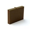 Вентиляционная коробка BAUT 115х60х12мм для кирпичной кладки коричневая