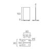 Опора скрытая F7080 80х80х15мм HOLZTECHNIC купить в Москве