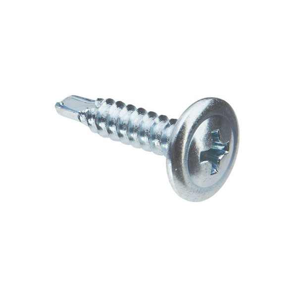 Саморезы ПШС со сверлом для профлиста, штакетника и фасонки цинк 500шт в упак. D4.2*16мм купить в Санкт-Петербурге