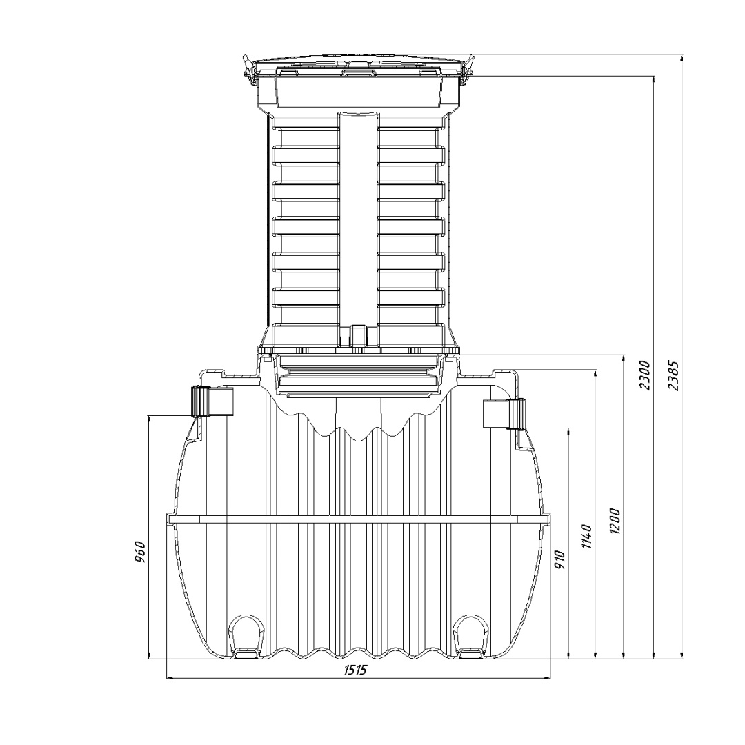 Септик Ground 3 с горловиной 1000мм Rostok купить в Санкт-Петербурге