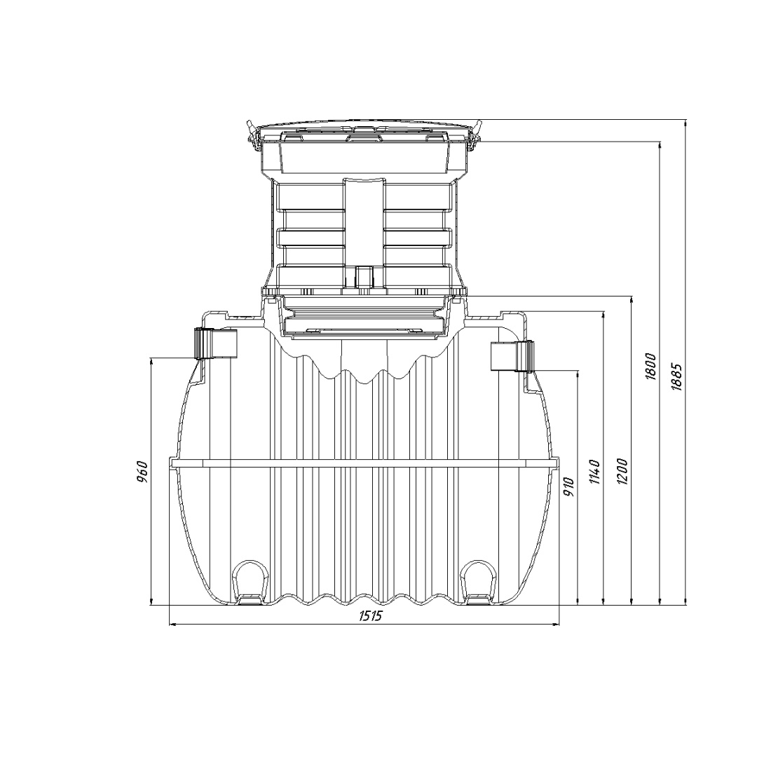 Септик Ground 3 Pro с горловиной 600мм Rostok купить в Санкт-Петербурге