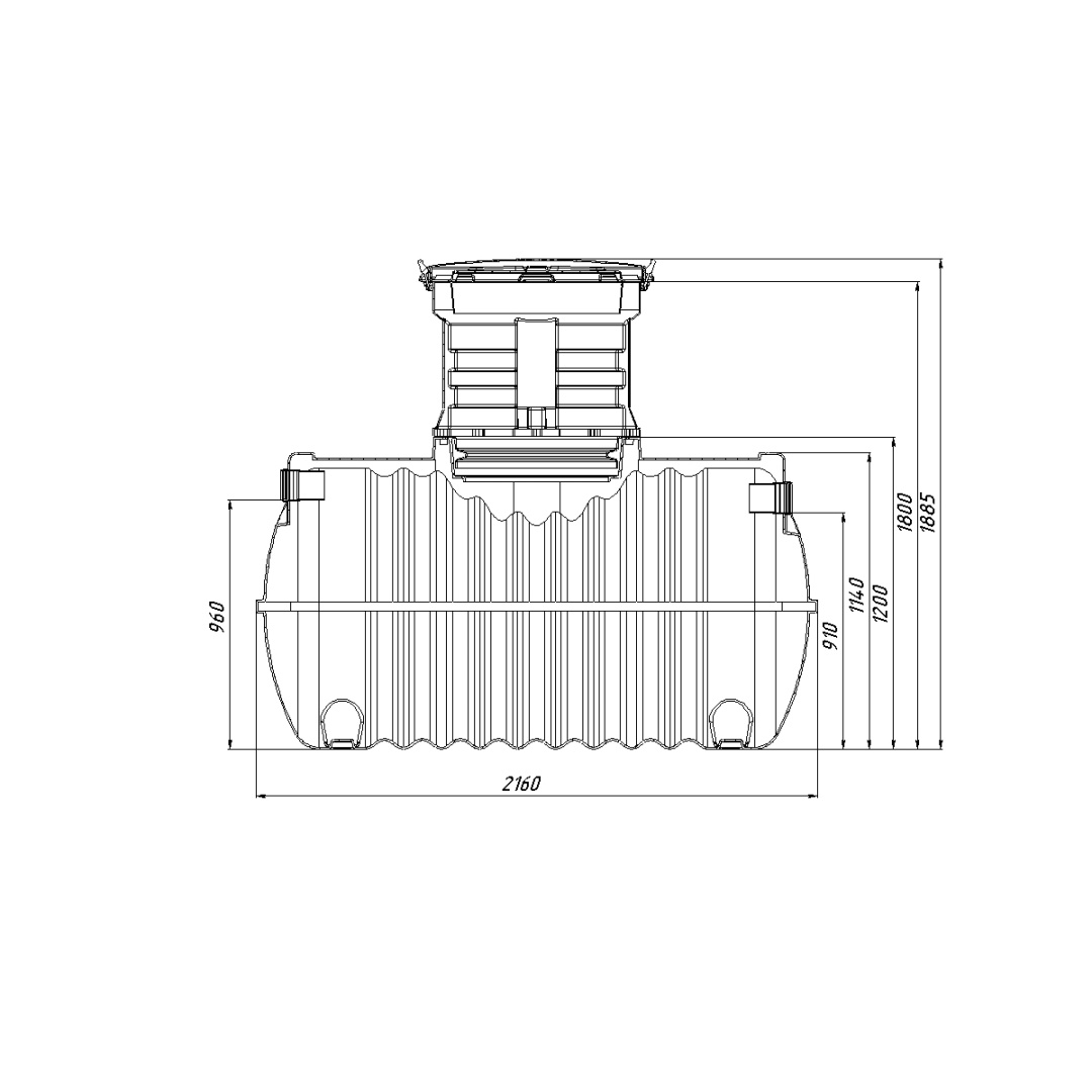 Септик Ground 4 Pro с горловиной 600мм Rostok купить в Санкт-Петербурге