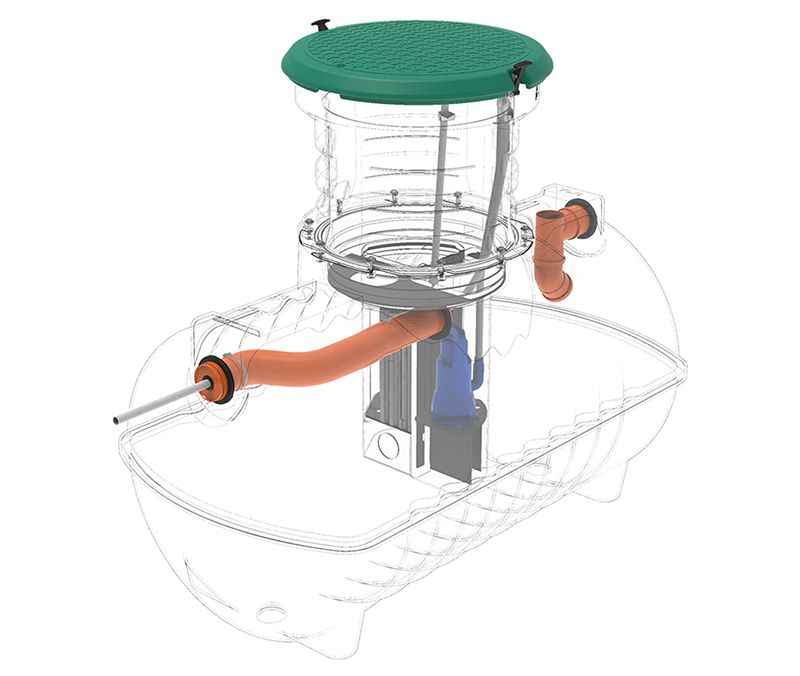 Септик Ground 12 с горловиной 1000мм Rostok купить в Санкт-Петербурге