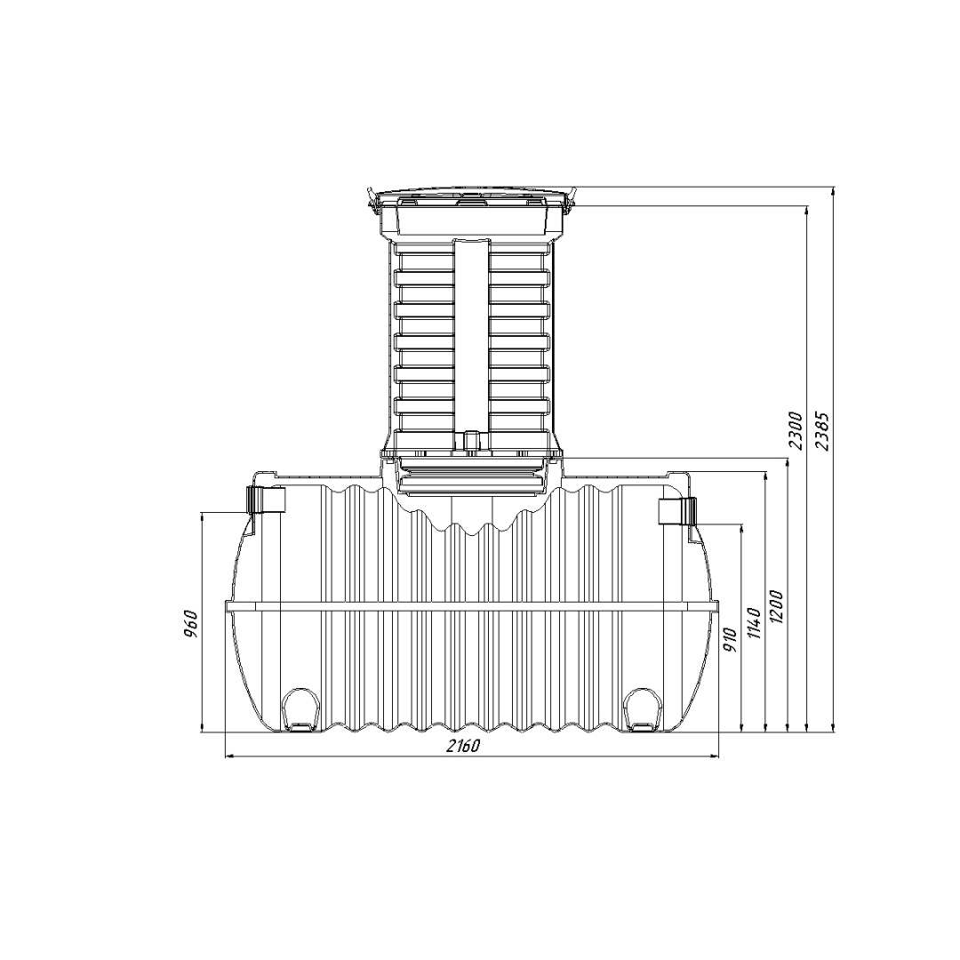 Септик Ground 4 с горловиной 1000мм Rostok купить в Санкт-Петербурге