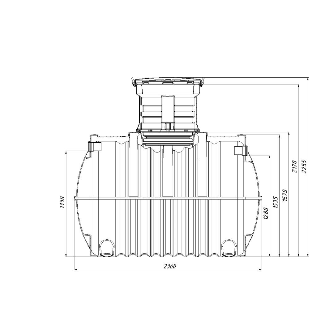 Септик Ground 8 с горловиной 600мм Rostok купить в Санкт-Петербурге