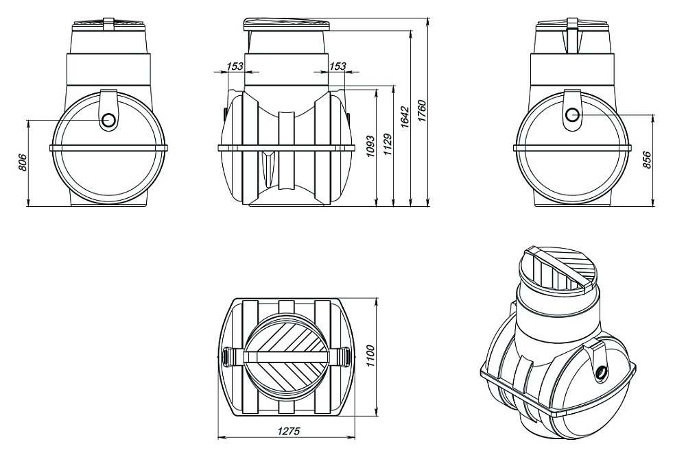 Септик Rostok Мини черный купить в Санкт-Петербурге