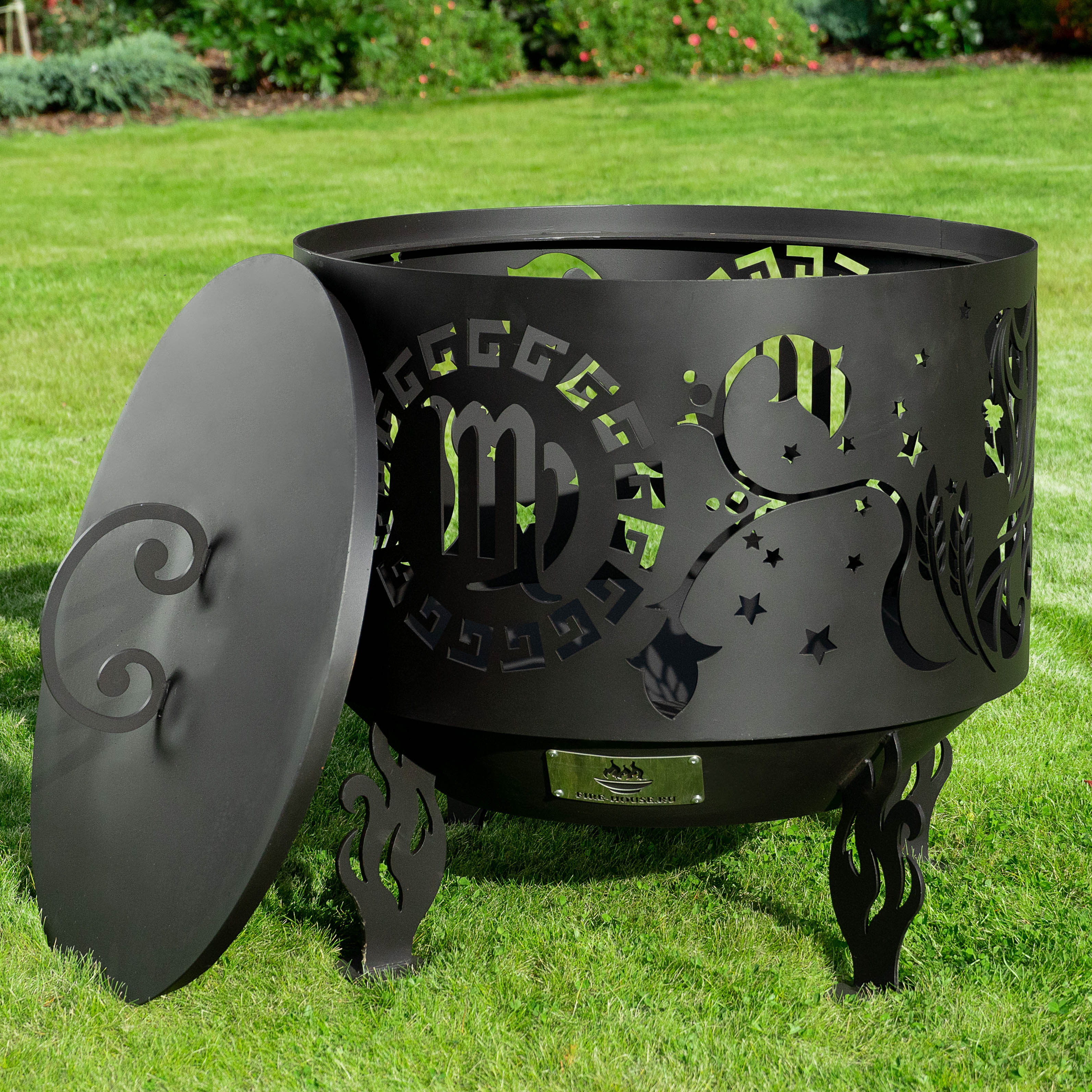 Костровая чаша "Дева" D600 коническое дно купить в Санкт-Петербурге