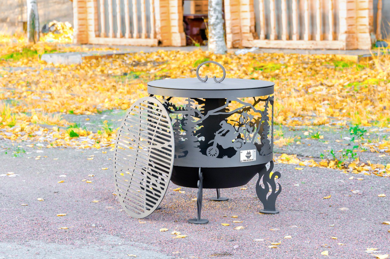 Костровая чаша "Эндуристы" D500 коническое дно купить в Санкт-Петербурге