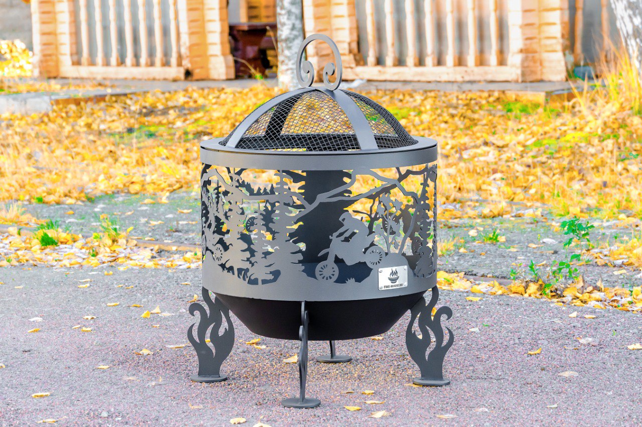 Костровая чаша "Эндуристы" D800 коническое дно купить в Санкт-Петербурге