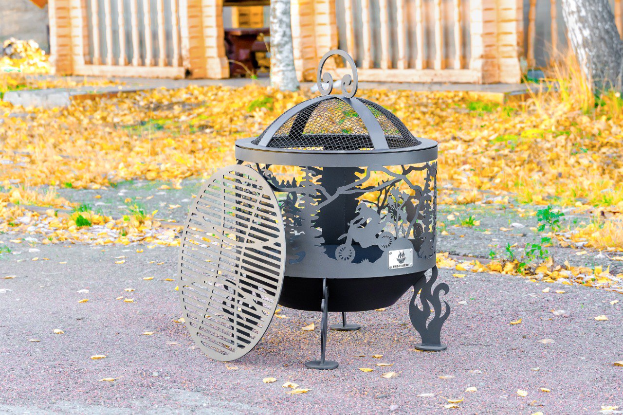 Костровая чаша "Эндуристы" D600 коническое дно купить в Санкт-Петербурге