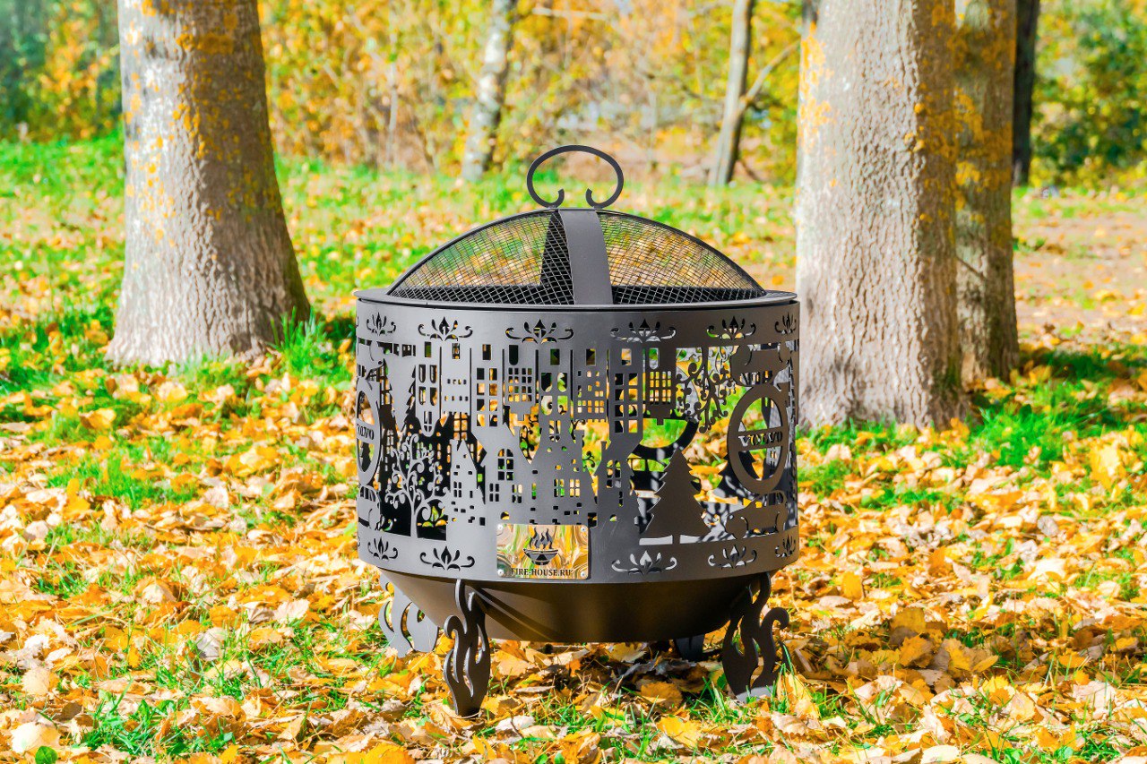 Костровая чаша "Volvo" D800 коническое дно купить в Санкт-Петербурге