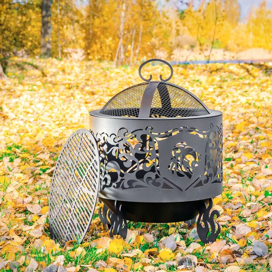 Костровая чаша "Лев" D800 коническое дно  купить в Санкт-Петербурге