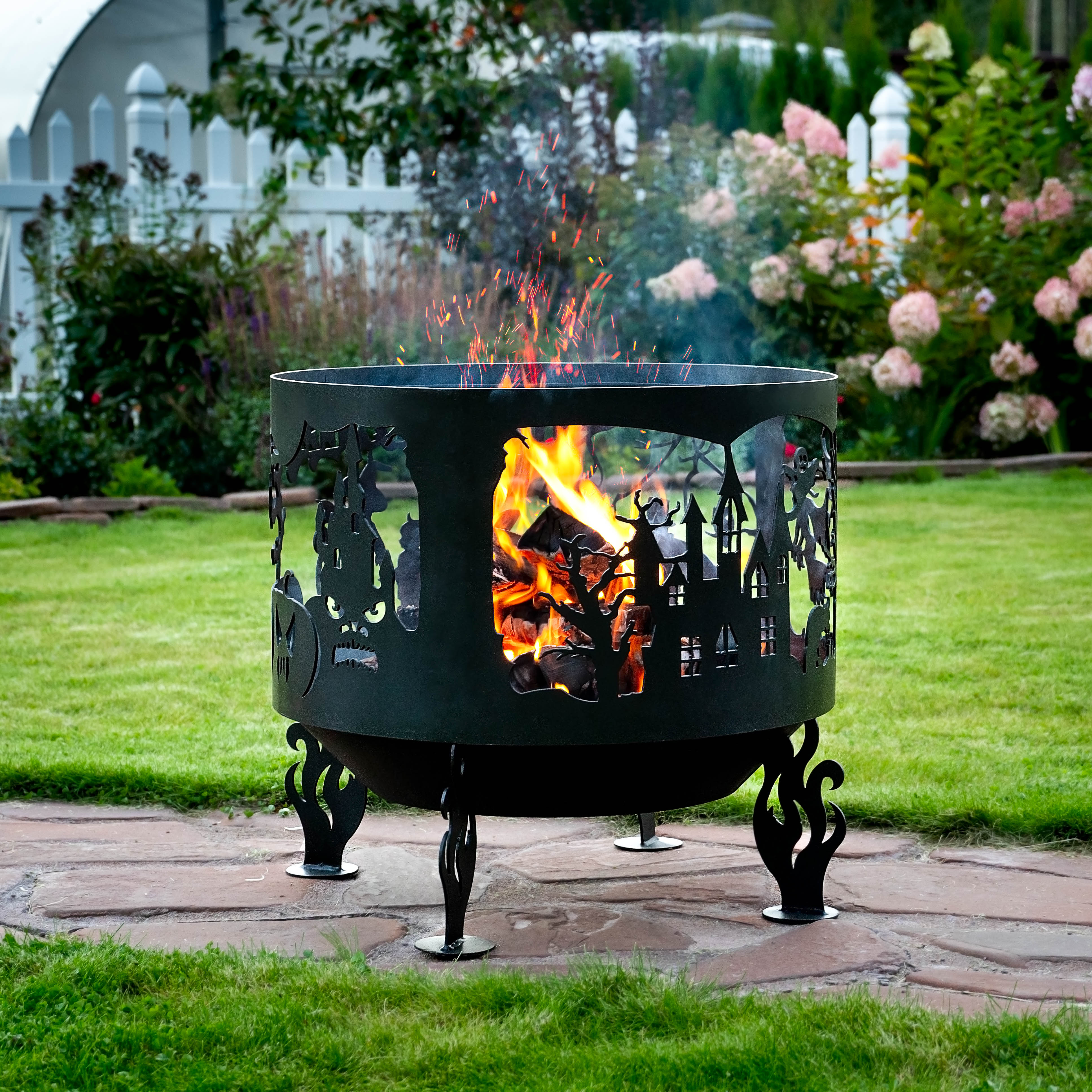 Костровая чаша "Хэллоуин" D500 коническое дно купить в Санкт-Петербурге