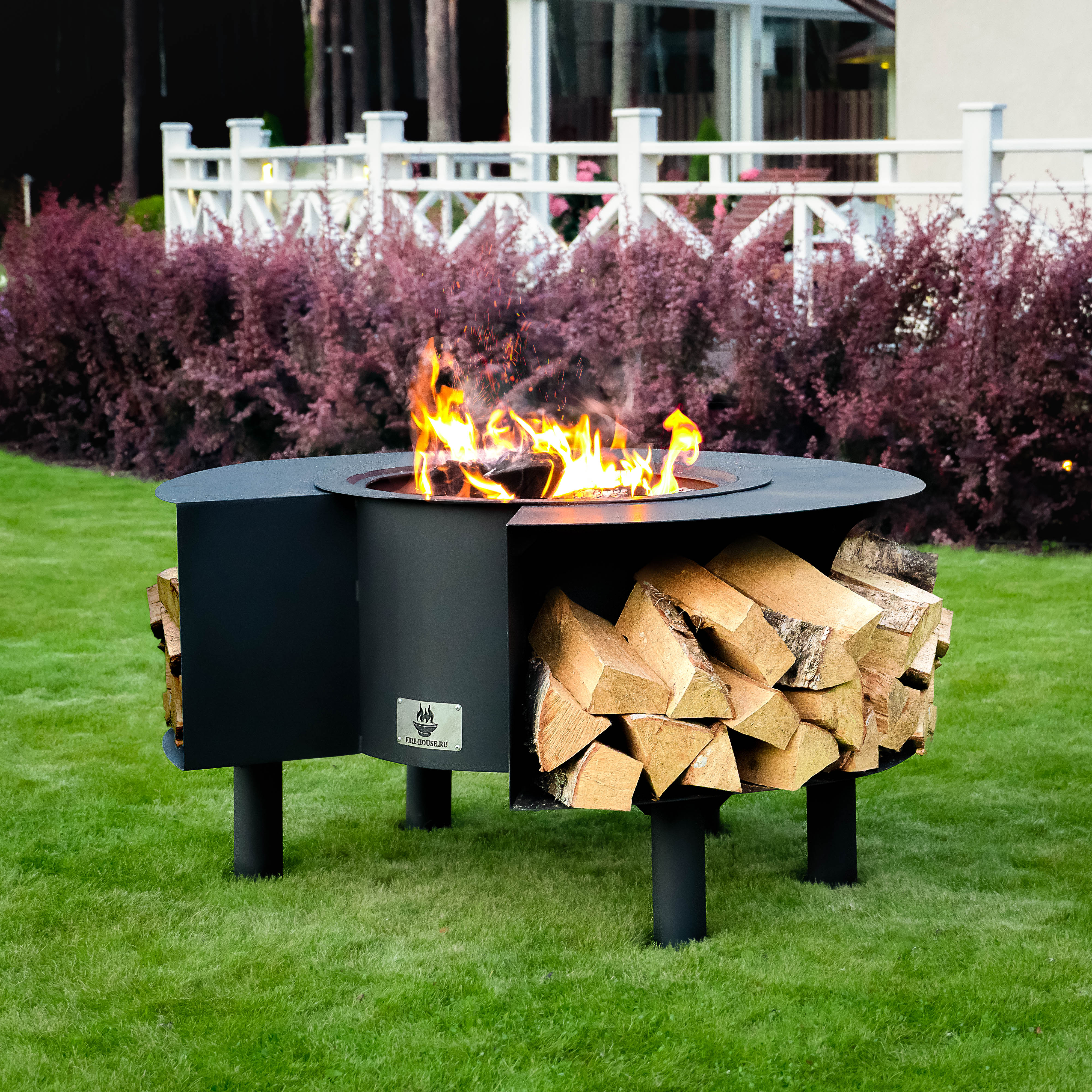 Костровая чаша "Пантеон" 1190х1190х650мм купить в Санкт-Петербурге