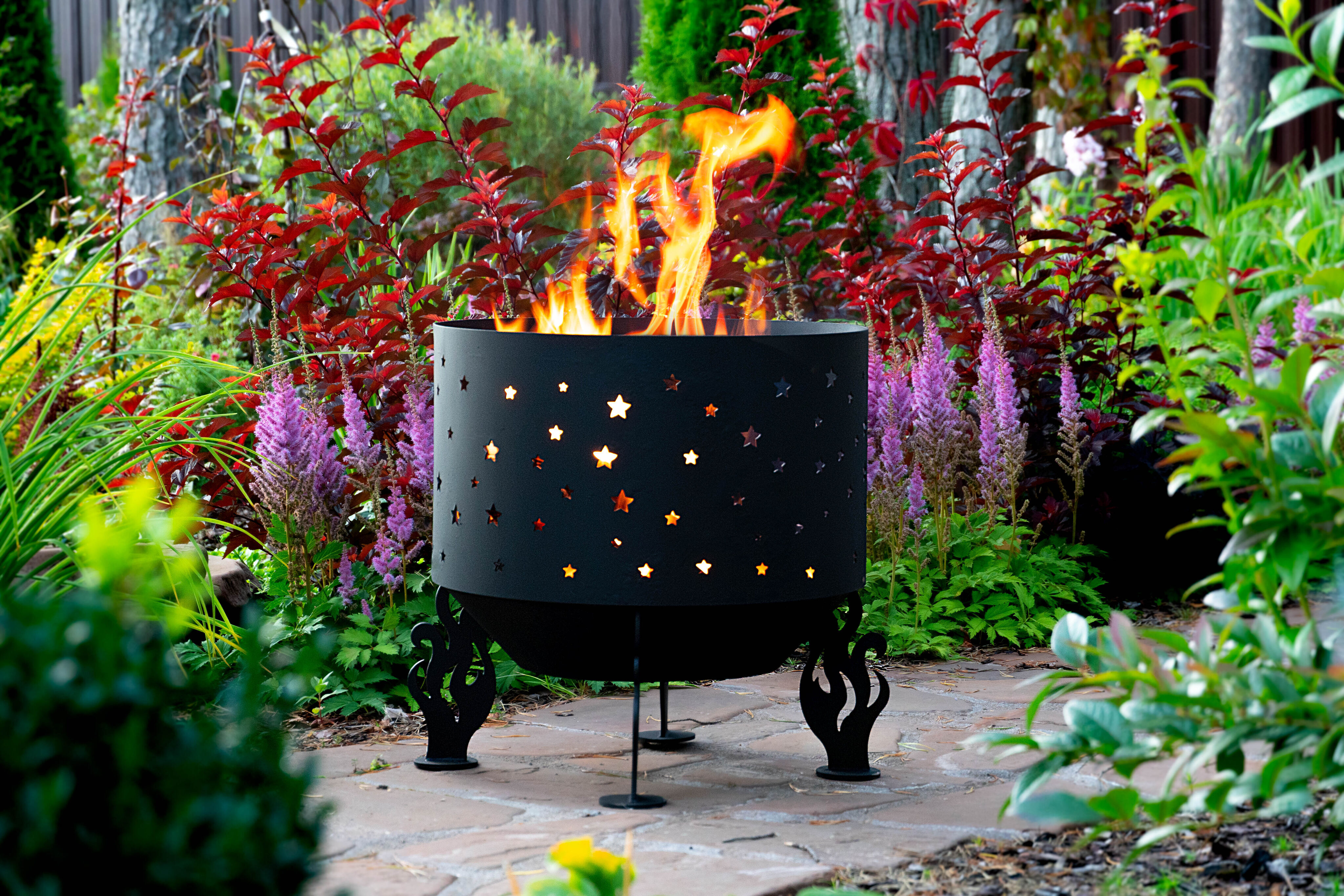 Костровая чаша "Звезды" D800 коническое дно купить в Санкт-Петербурге