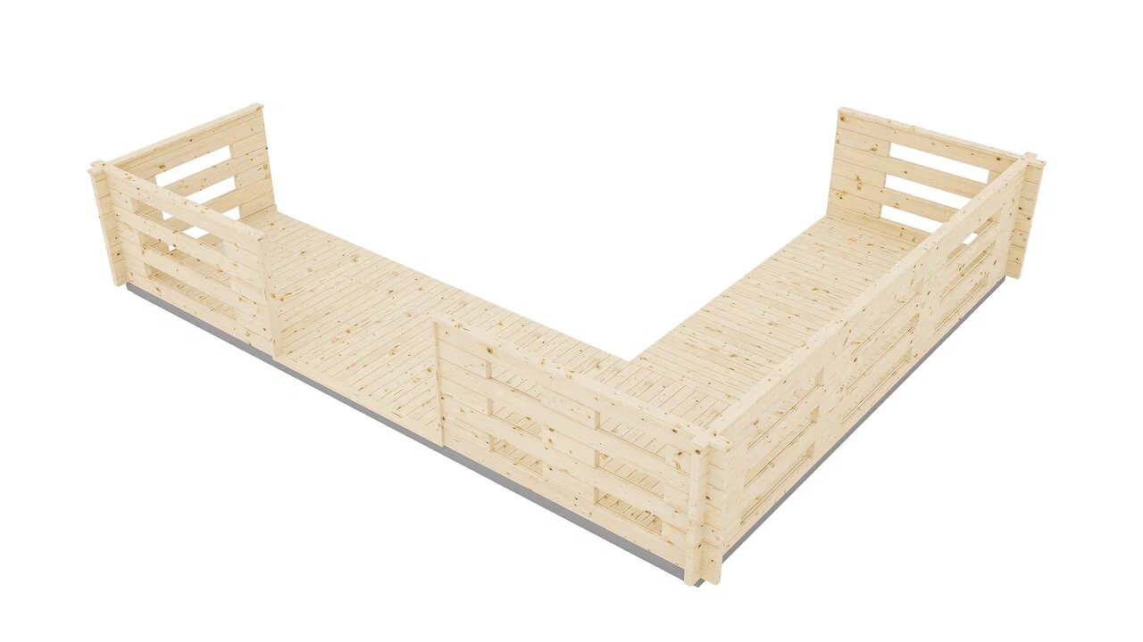 Терраса угловая 1.5 L=5 ТН купить в Санкт-Петербурге