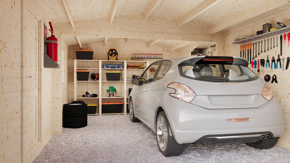 Гараж 21 Стандарт (брус 44 мм) купить в Санкт-Петербурге