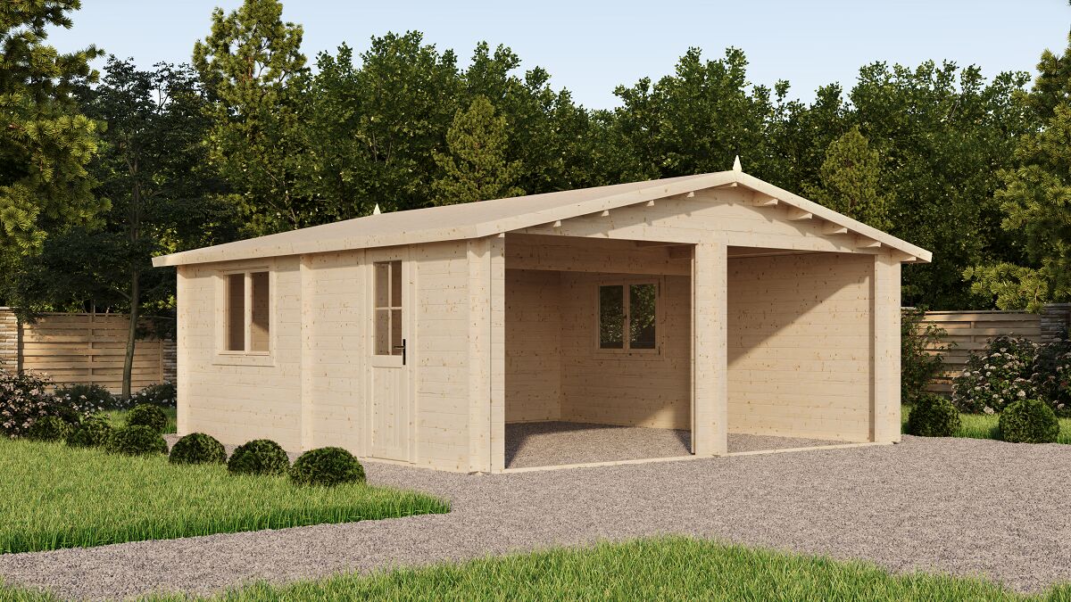 Гараж 32 Стандарт (брус 44 мм) ТН купить в Санкт-Петербурге