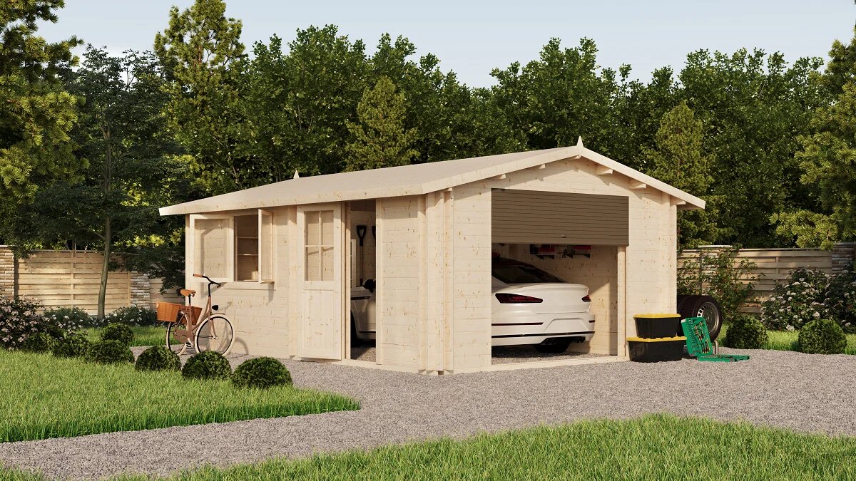 Гараж 20 Стандарт (брус 44 мм) ТН купить в Санкт-Петербурге