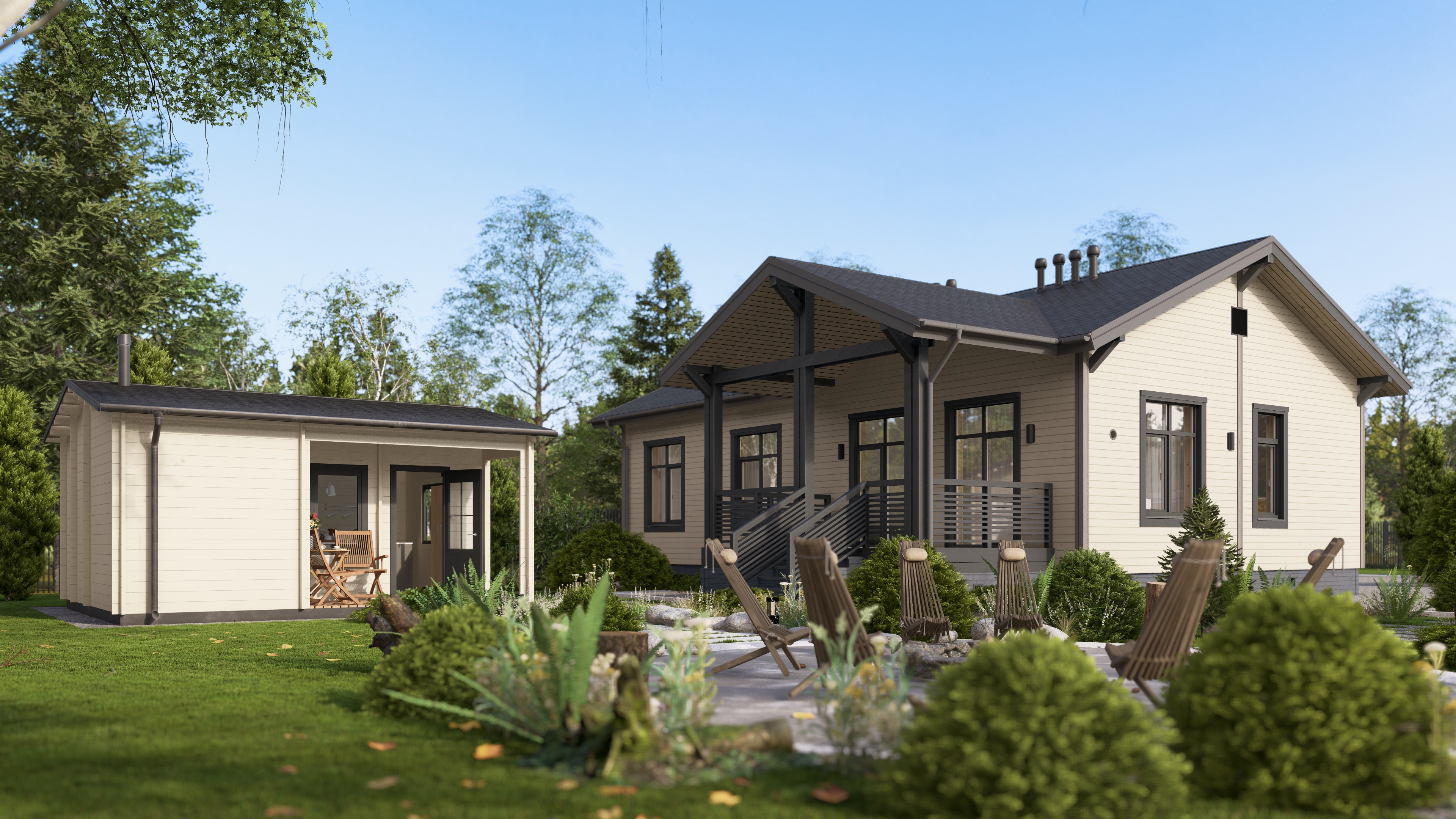 Баня 27 Стандарт (брус 44мм) ТН купить в Санкт-Петербурге