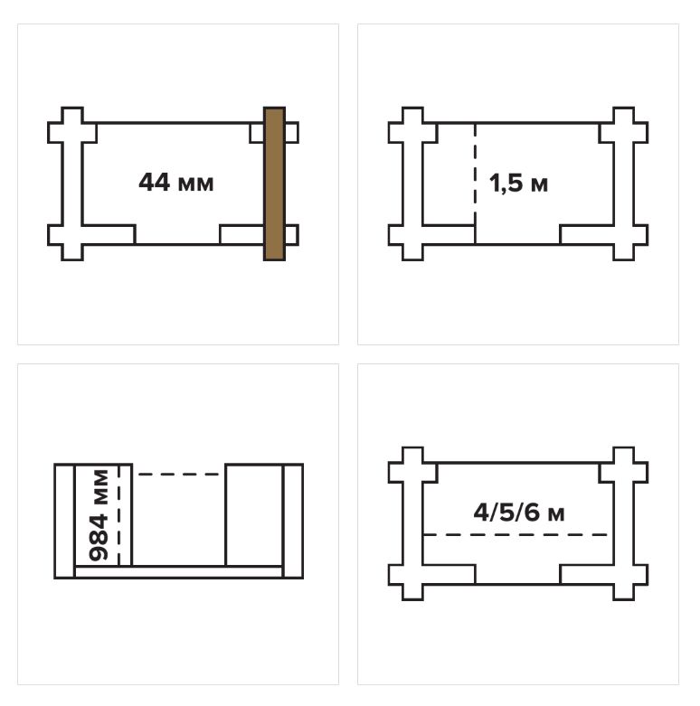 Терраса П-образная 1.5 L=5 ТН купить в Санкт-Петербурге