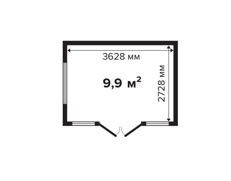 Дом садовый 10 Стандарт (брус 44мм) ТН купить в Санкт-Петербурге