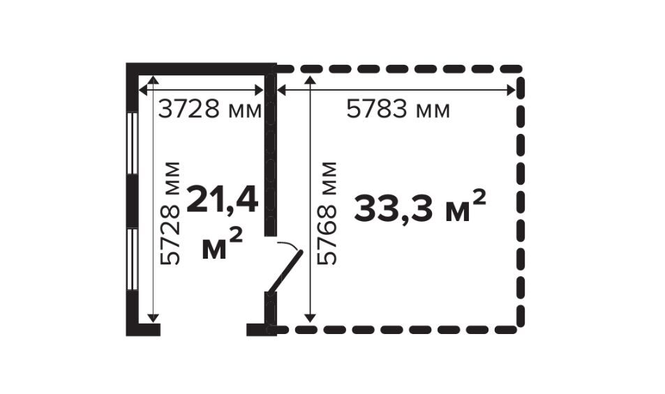 Гараж 52 Дуэт с навесом Комфорт (брус 44 мм) ТН купить в Санкт-Петербурге