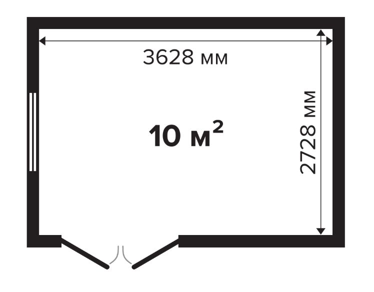 Хозблок 10 Комфорт (брус 44 мм) ТН купить в Санкт-Петербурге