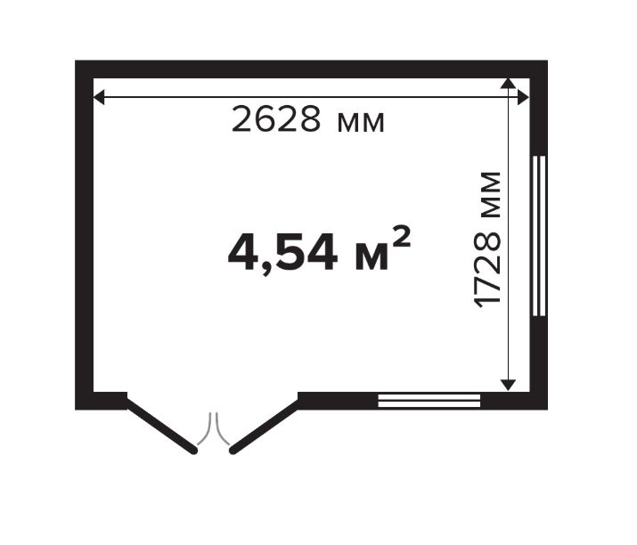 Дом садовый 4 Стандарт (брус 44мм) ТН купить в Санкт-Петербурге