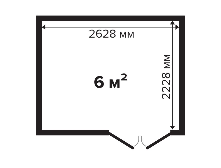 Хозблок 6 Стандарт (брус 44 мм) ТН купить в Санкт-Петербурге