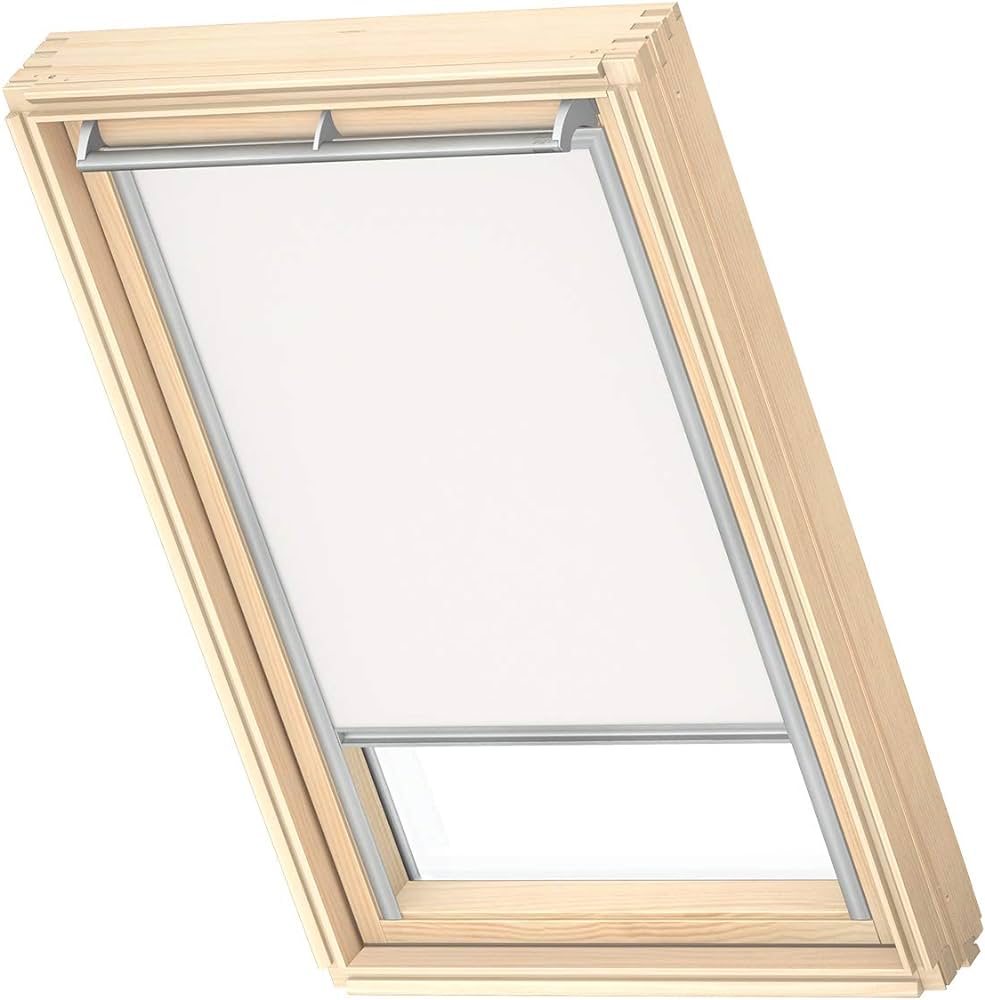 Штора блэкаут Velux DKL 1025 (белый) MK06 78*118см Велюкс Сиеста, Затемняющая штора 