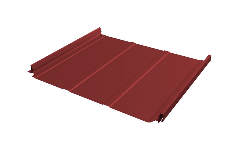 Кликфальц Pro Line GL 0.50мм 3005 (темно-красный) Satin Matt  с пленкой на замках {длины по спецификации}