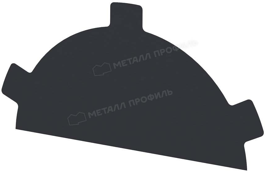 Заглушка конька полукруглого простая VikingMP E купить в Санкт-Петербурге