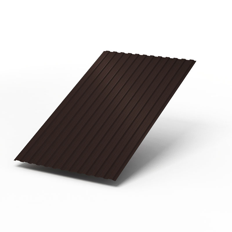 Профнастил МП-10 - А, В шоколадно-коричневый 8017