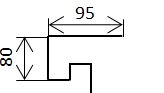 Околооконная рамка объёмная 80x90 (ЕвроБрус)