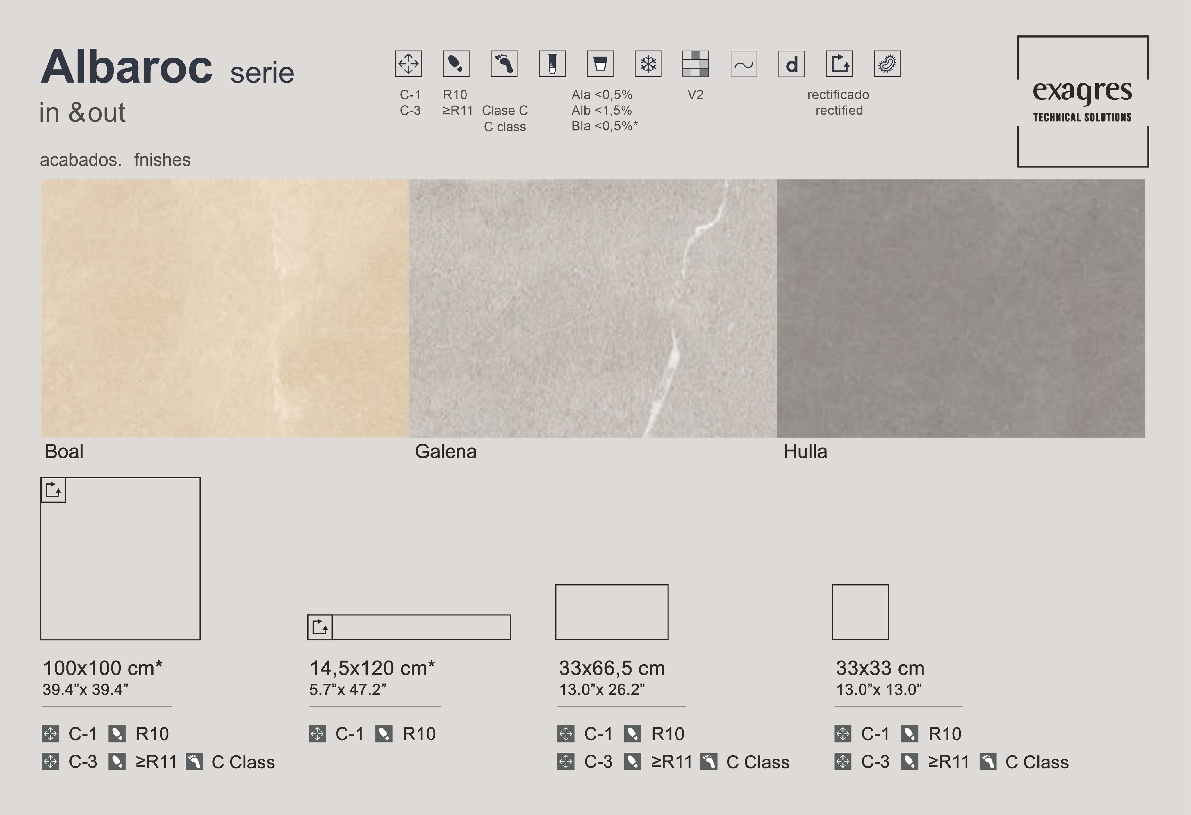 Напольная плитка Albaroc Boal 33х33х1 матовая Exagres купить в Санкт-Петербурге