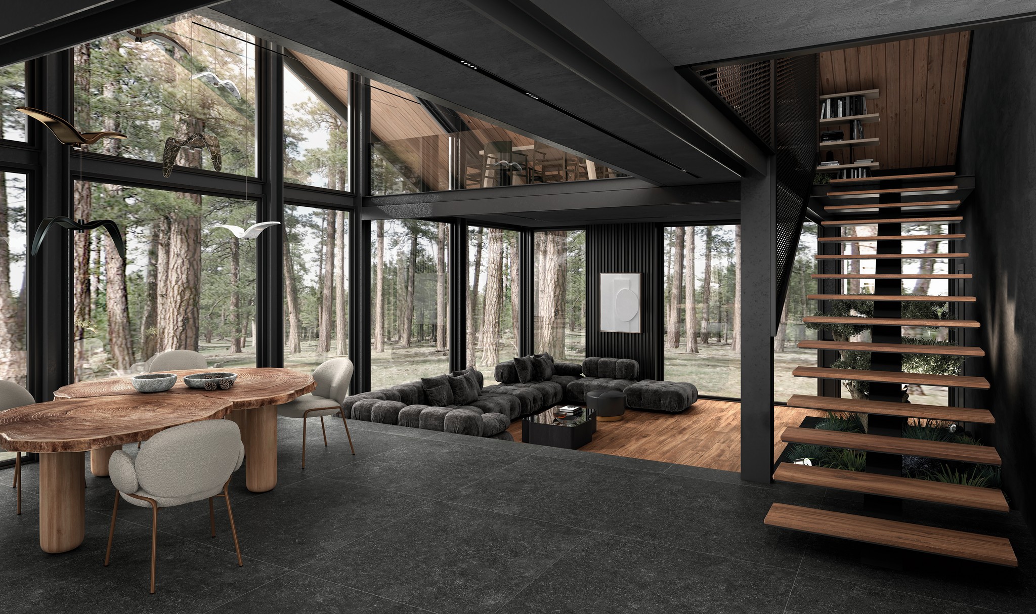 Плитка напольная Ardenas Antracita 33х33х1 антислип 9шт/упак Exagres купить в Санкт-Петербурге